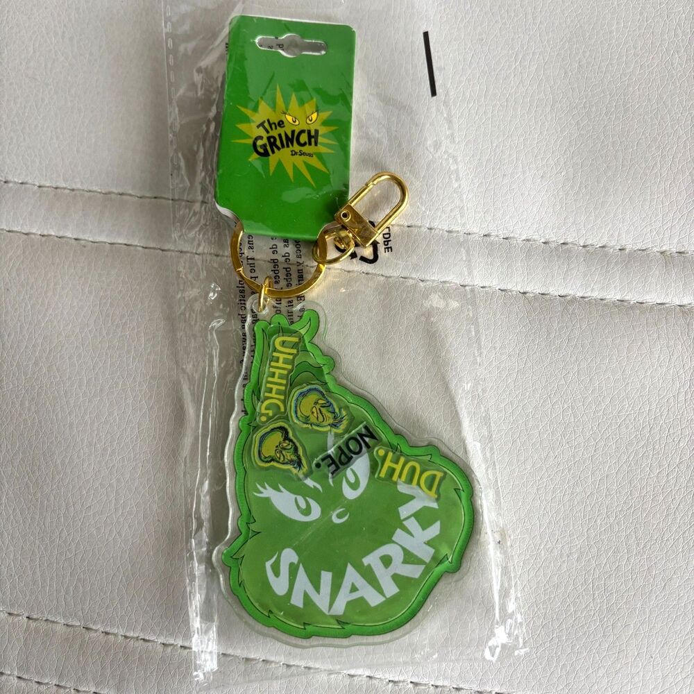 BIOWORLD Christmas 2024 THE GRINCH Dr. Suess Floater Pieces SNARKY Keychain